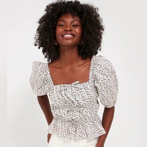 NWOT Tuckernuck Floral Payton Blouse